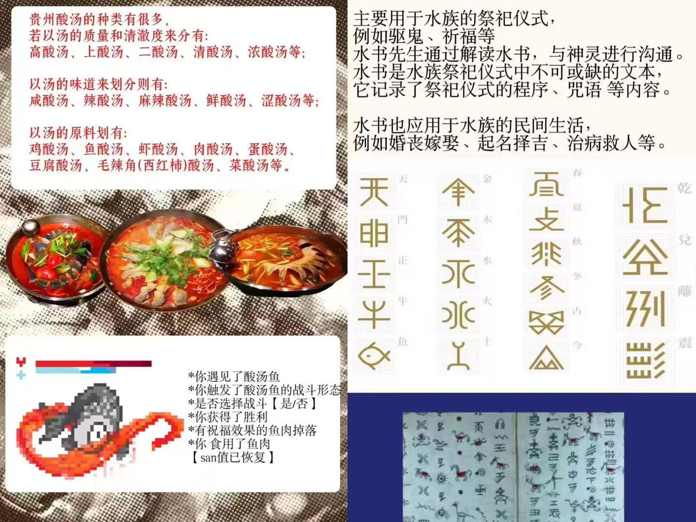 Sour Soup and Shui Script